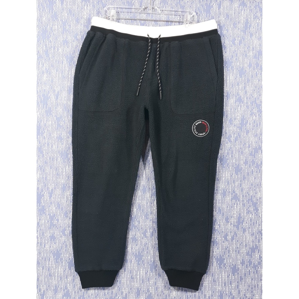 Municipal Sport Utility Gear Fleece Sweatpants Mens XL Drawstring Black